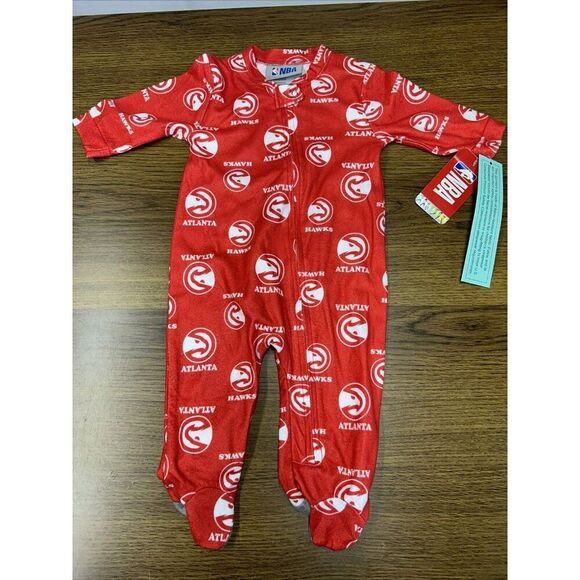 Atlanta Hawks Official NBA  Baby‎ 3-6 Months One-Piece - Picture 1 of 8